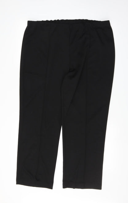 Womens UK Size 20 Bonmarché Regular Fit  Black Trousers