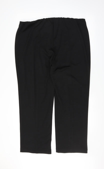 Womens UK Size 20 Bonmarché Regular Fit  Black Trousers