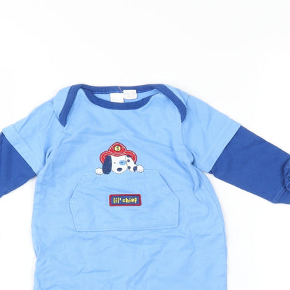 Little Wonders Baby Blue   Babygrow One-Piece Size 3-6 Months