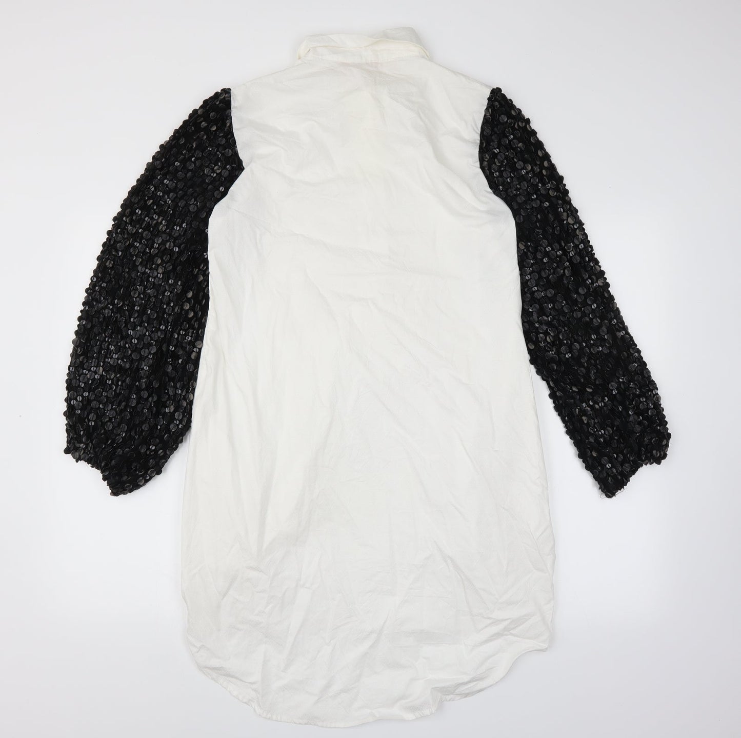 embroideries gallery Womens White   Basic Blouse Size L