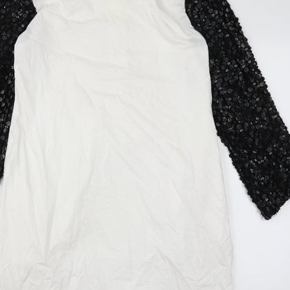 embroideries gallery Womens White   Basic Blouse Size L