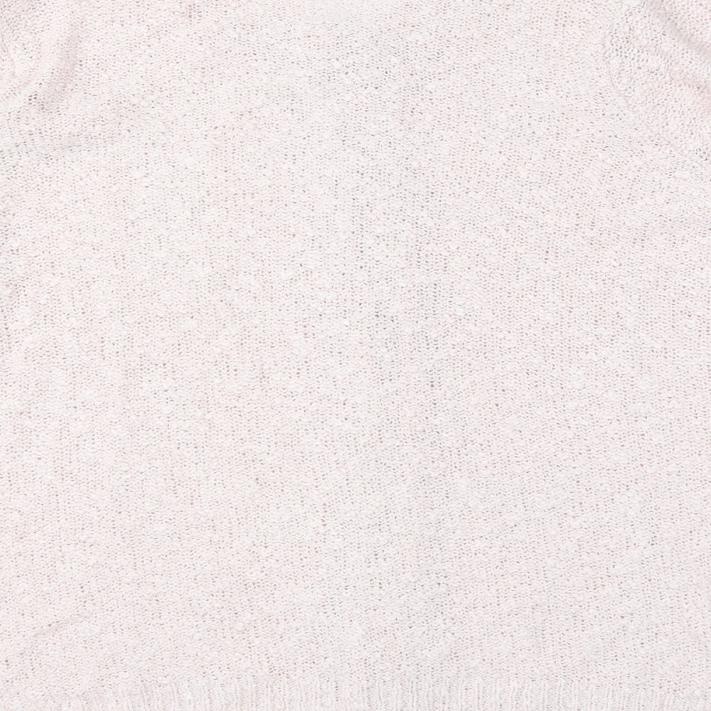 BM Womens Pink  Knit Cardigan Jumper Size XL