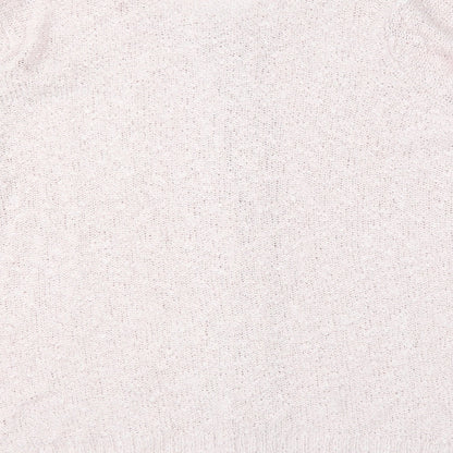 BM Womens Pink  Knit Cardigan Jumper Size XL