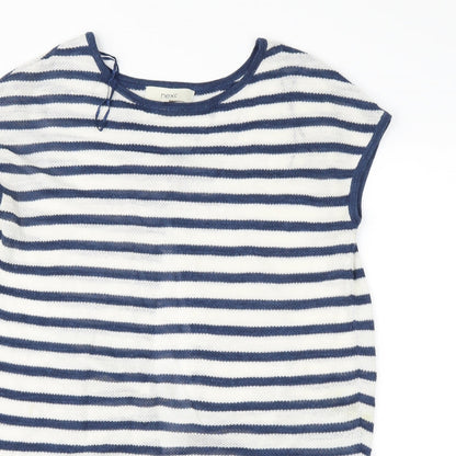 Womens UK Size 8 NEXT White Basic T-Shirt