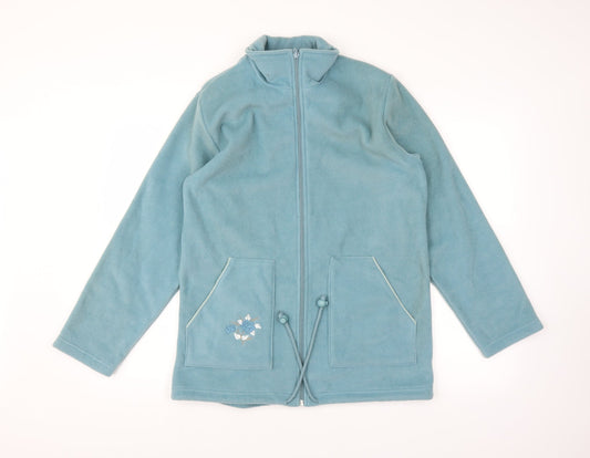 Daxon Womens Blue   Full Zip Jumper Size 14