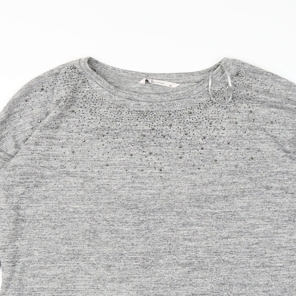 Tu Womens Grey   Pullover Jumper Size 10