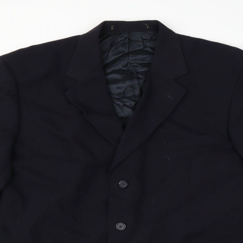 Mens UK Size 40 Preworn Regular Blue Suit Jacket
