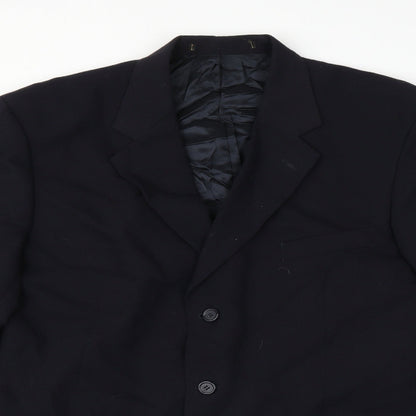 Mens UK Size 40 Preworn Regular Blue Suit Jacket