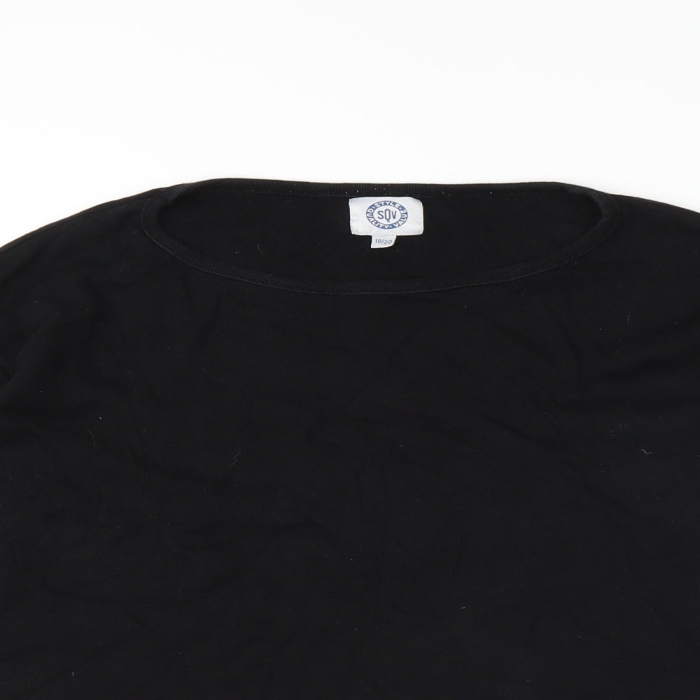 Style Quality Value Womens Black   Basic T-Shirt Size 18