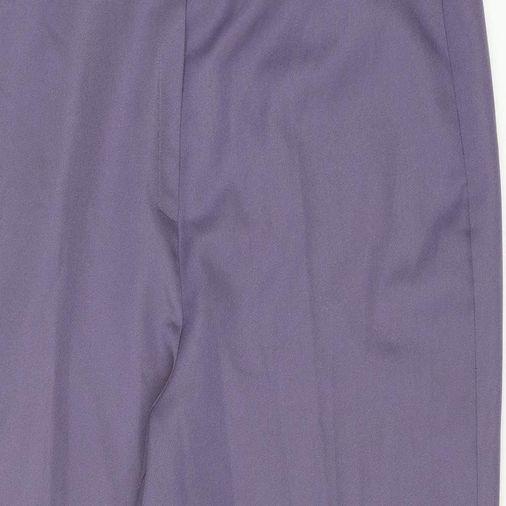 Womens UK Size 18 Preworn Regular Fit  Purple Trousers