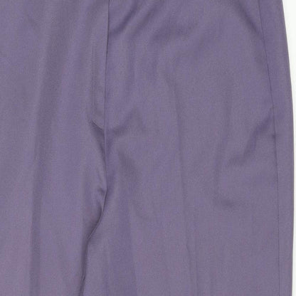 Womens UK Size 18 Preworn Regular Fit  Purple Trousers