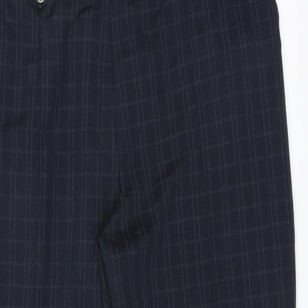 Womens UK Size 20 Marks and Spencer Regular Fit Dress Pants Blue Trousers