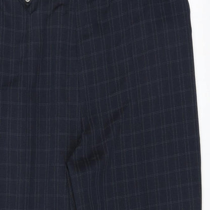 Womens UK Size 20 Marks and Spencer Regular Fit Dress Pants Blue Trousers
