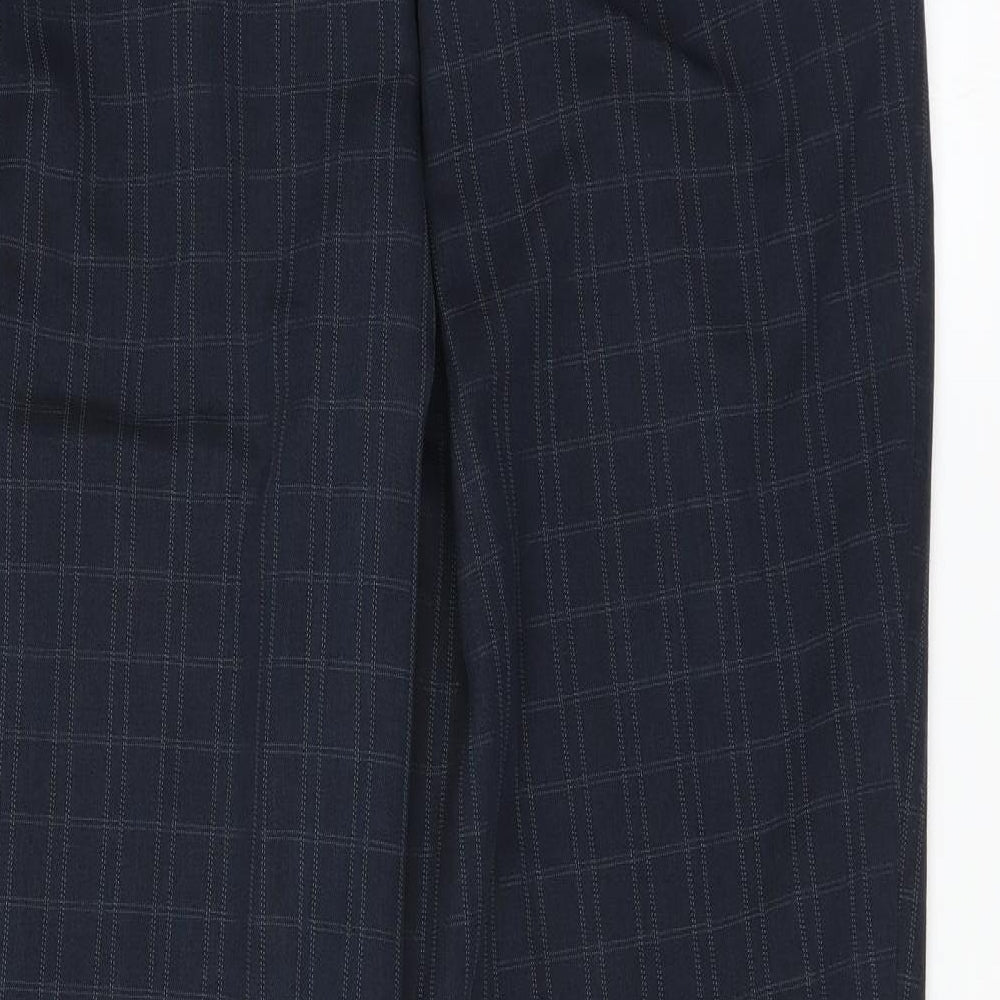 Womens UK Size 20 Marks and Spencer Regular Fit Dress Pants Blue Trousers