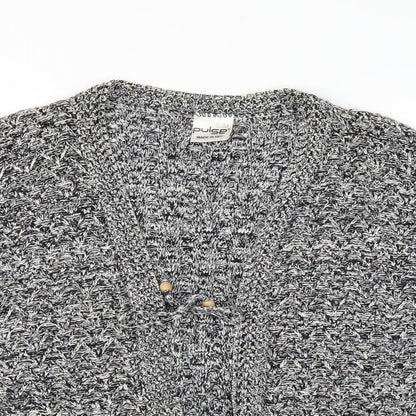 Pulse Womens Grey  Knit Cardigan Jumper Size S