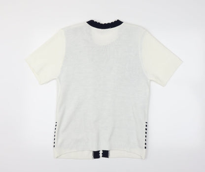 Hand to Hand  Womens White   Pullover Jumper Size M