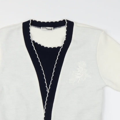 Hand to Hand  Womens White   Pullover Jumper Size M