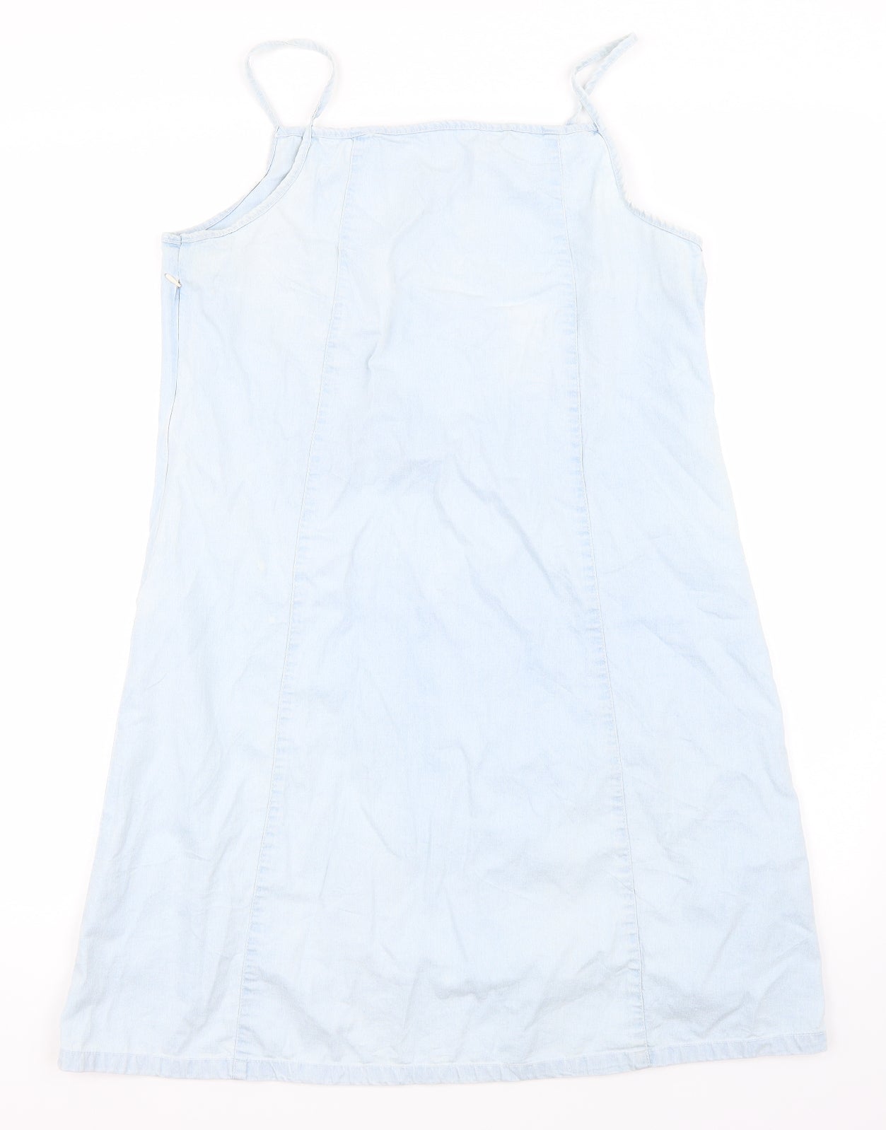 Xijilai Womens Blue   Tank Dress  Size L