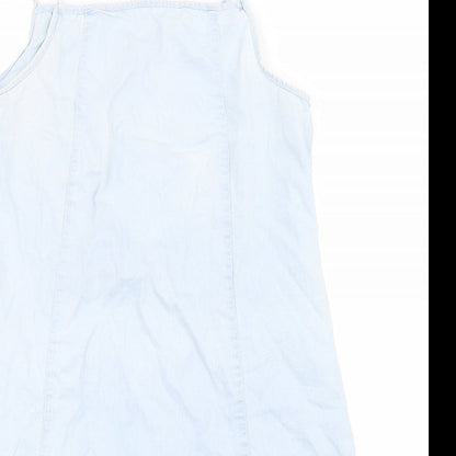 Xijilai Womens Blue   Tank Dress  Size L
