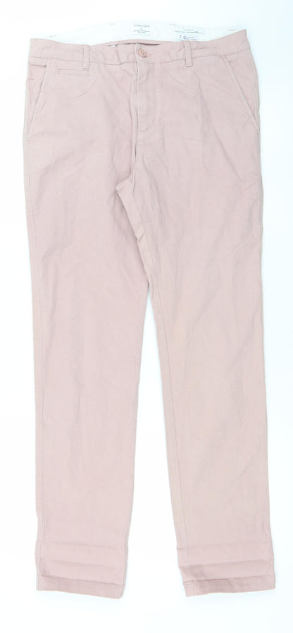 Shore Leave Womens Pink   Chino Trousers Size 30 in L29 in