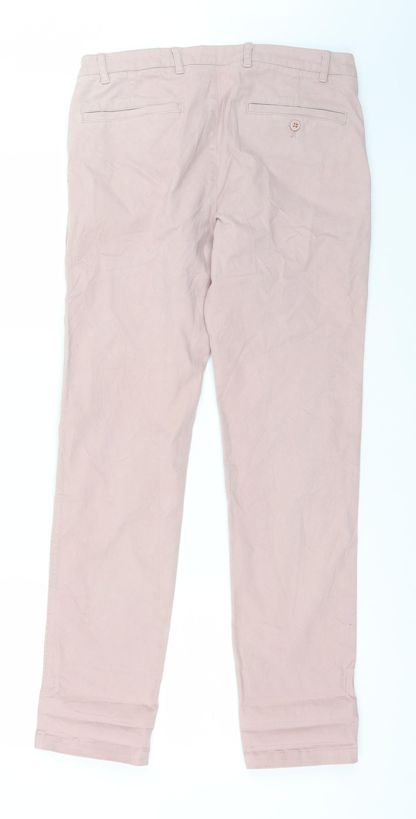 Shore Leave Womens Pink   Chino Trousers Size 30 in L29 in