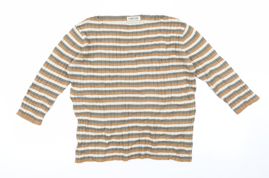 Cherokee Womens Multicoloured Striped  Pullover Jumper Size 14