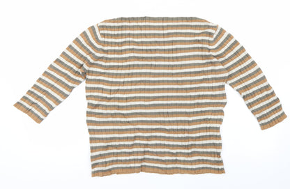 Cherokee Womens Multicoloured Striped  Pullover Jumper Size 14