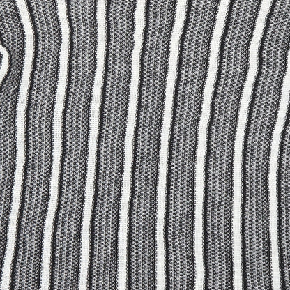 Topshop Womens Black Striped  Pullover Jumper Size 10