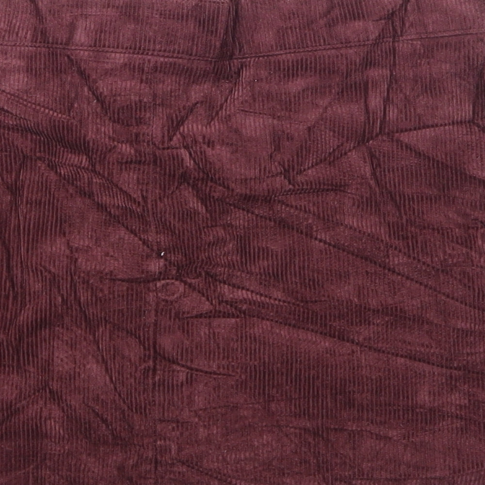 Nancy's Boutique Womens Purple  Corduroy A-Line Skirt