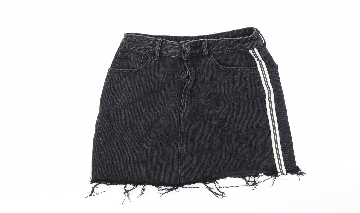 Womens UK Size 10 Denim & Co. A-Line Denim Skirt