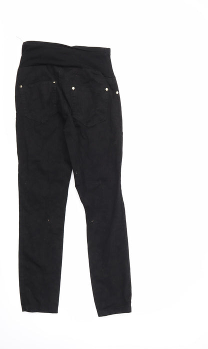 Alia Womens Black Paisley  Straight Jeans Size S L29 in
