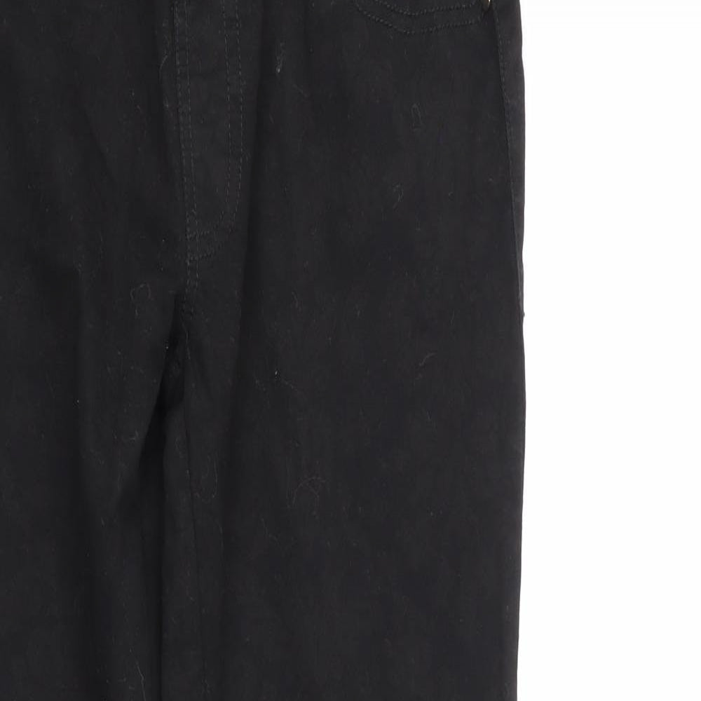 Alia Womens Black Paisley  Straight Jeans Size S L29 in
