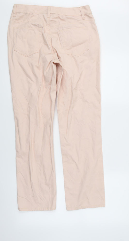 Liz Claiborne Womens Pink  Denim Straight Jeans Size 6 L27 in