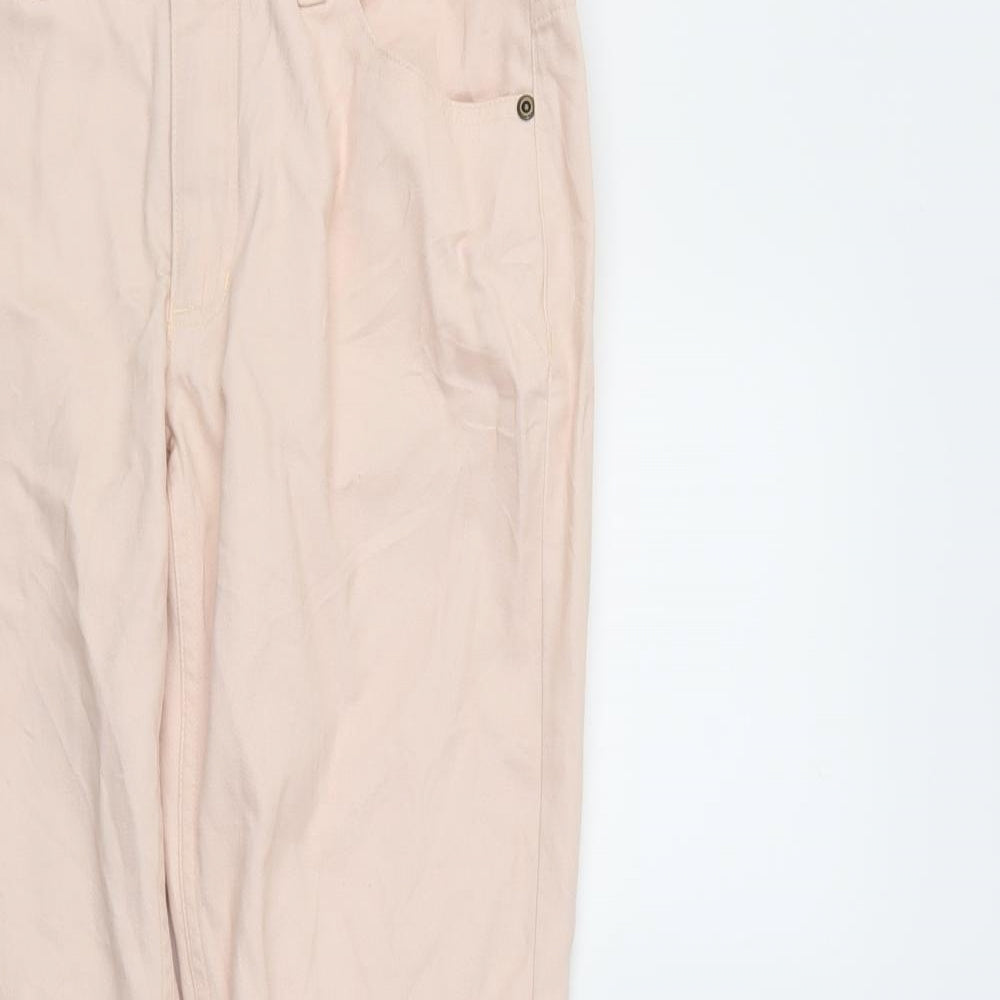 Liz Claiborne Womens Pink  Denim Straight Jeans Size 6 L27 in