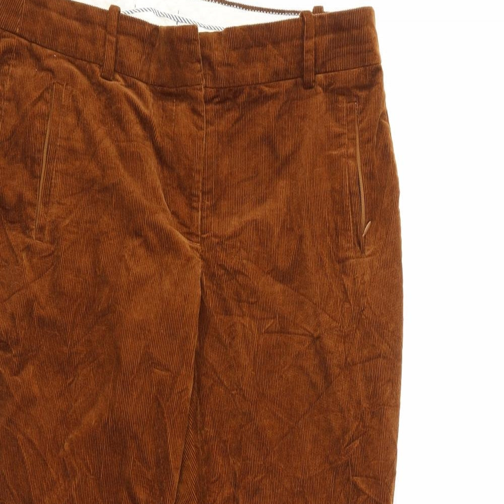 Womens UK Size 32 Preworn Regular Fit Cropped Brown Jeans