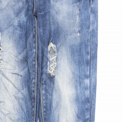 Acce Star Womens Blue  Denim Straight Jeans Size 28 in L32 in