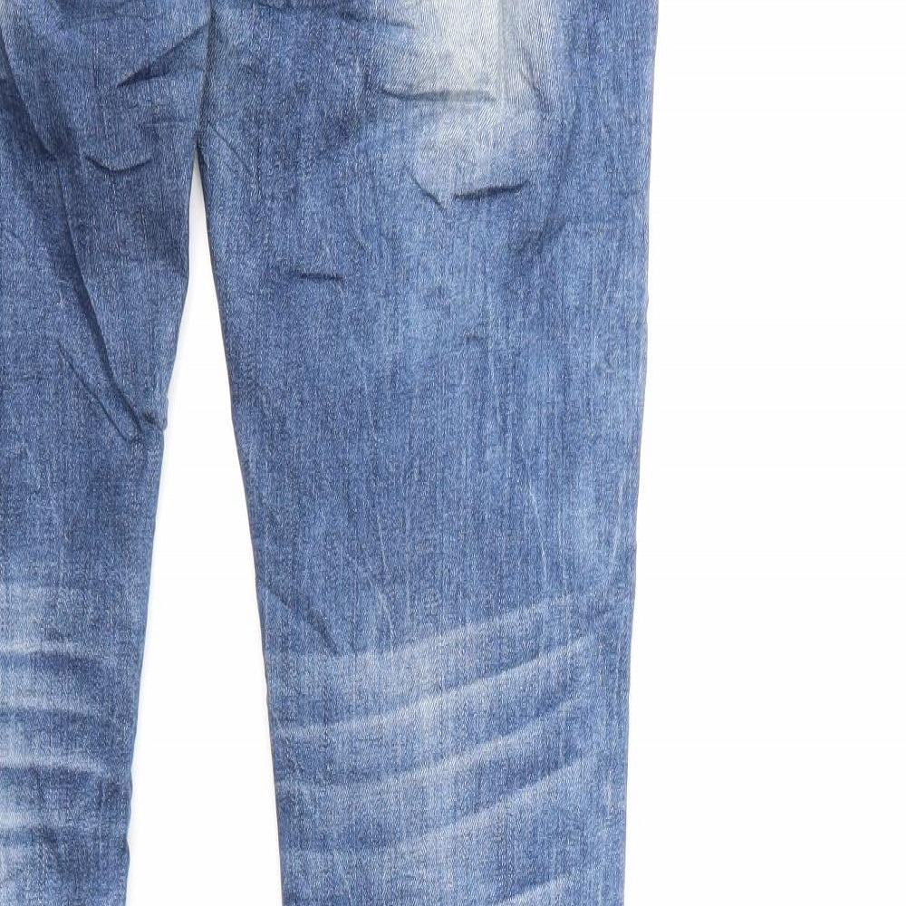 Acce Star Womens Blue  Denim Straight Jeans Size 28 in L32 in