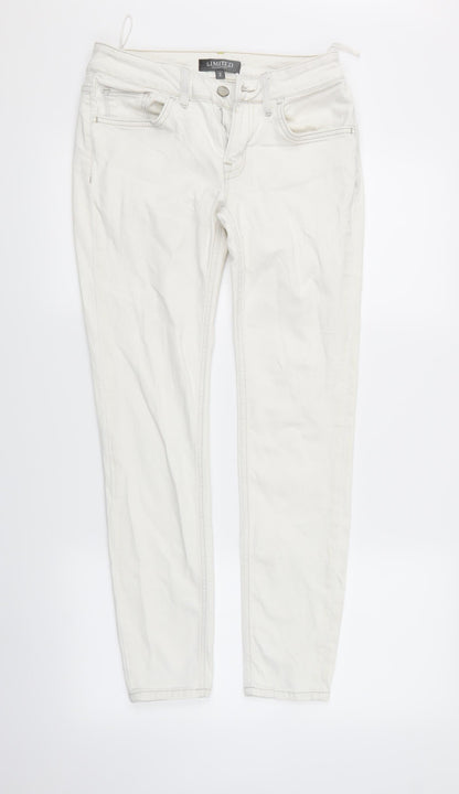 Limited Collection Womens White  Denim Straight Jeans Size 10 L28 in