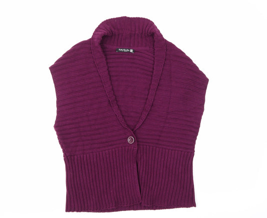 Betty Barclay Womens Purple Striped  Jersey Tank