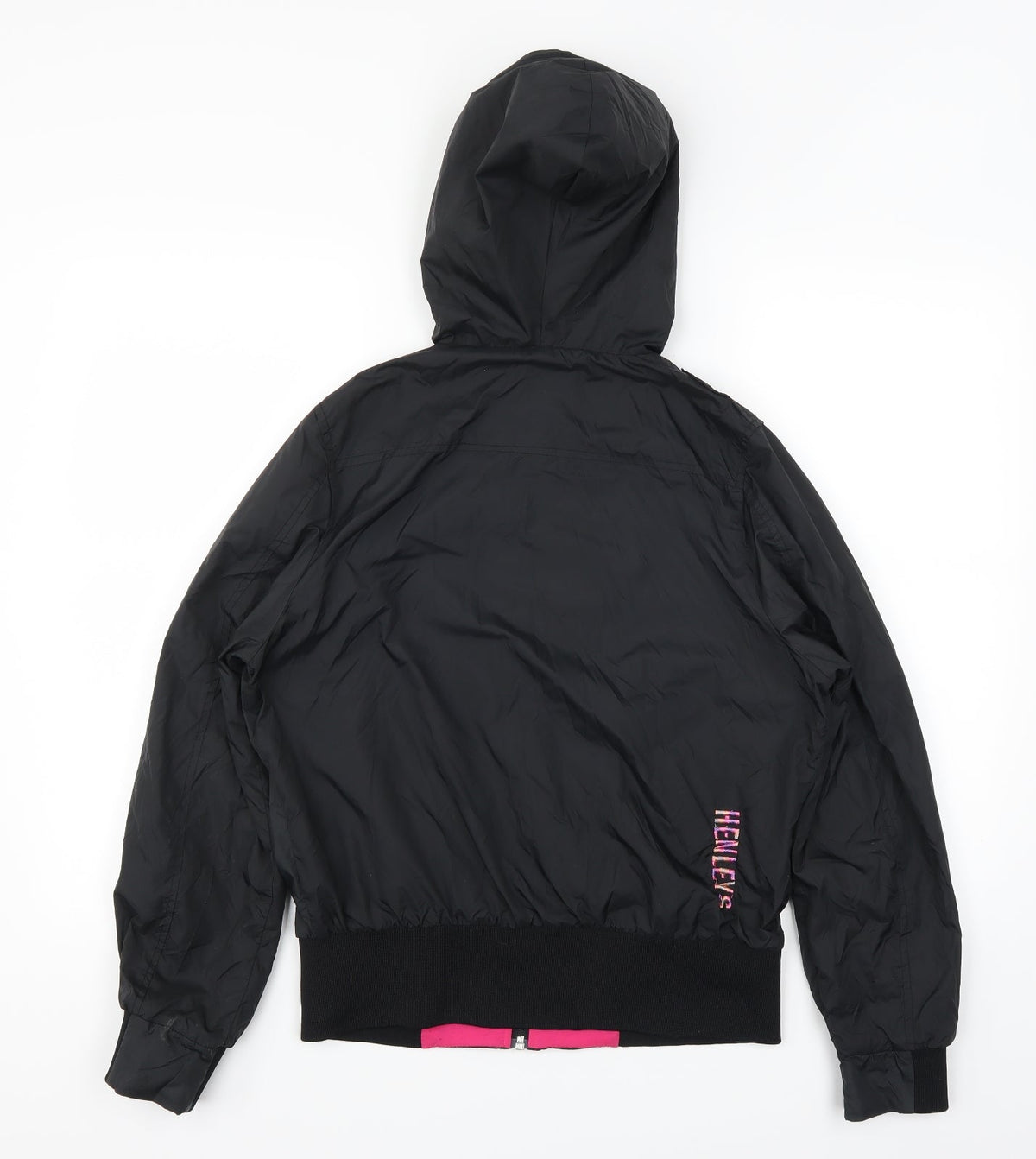 Henleys Womens Black   Varsity Jacket Coat One Size  - size 1