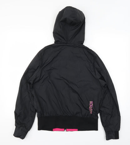 Henleys Womens Black   Varsity Jacket Coat One Size  - size 1