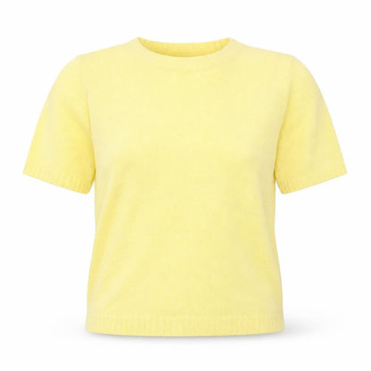 Womens UK Size M Damart Yellow Basic T-Shirt