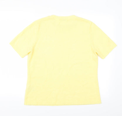 Damart Womens Yellow   Basic T-Shirt Size M
