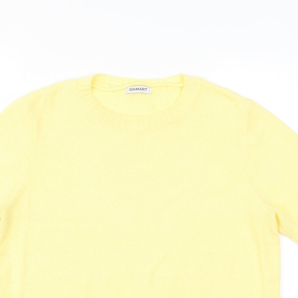 Damart Womens Yellow   Basic T-Shirt Size M