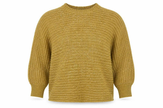Per Una Womens Yellow   Henley Jumper Size 14