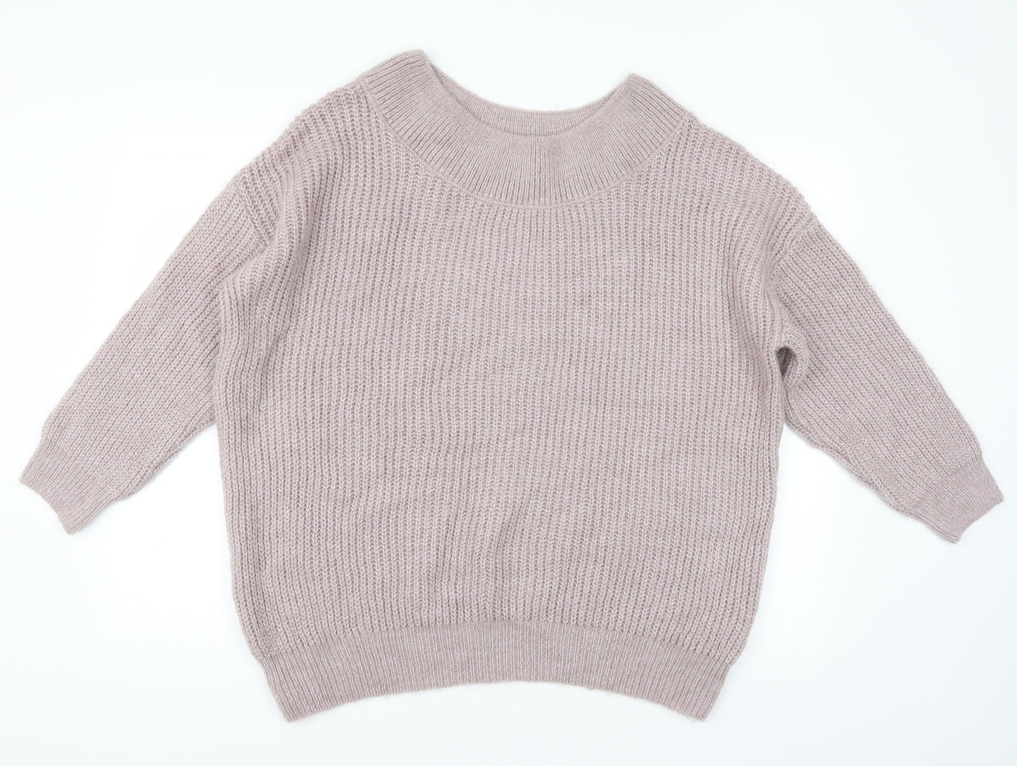 new look' Womens Purple   Henley Jumper Size M