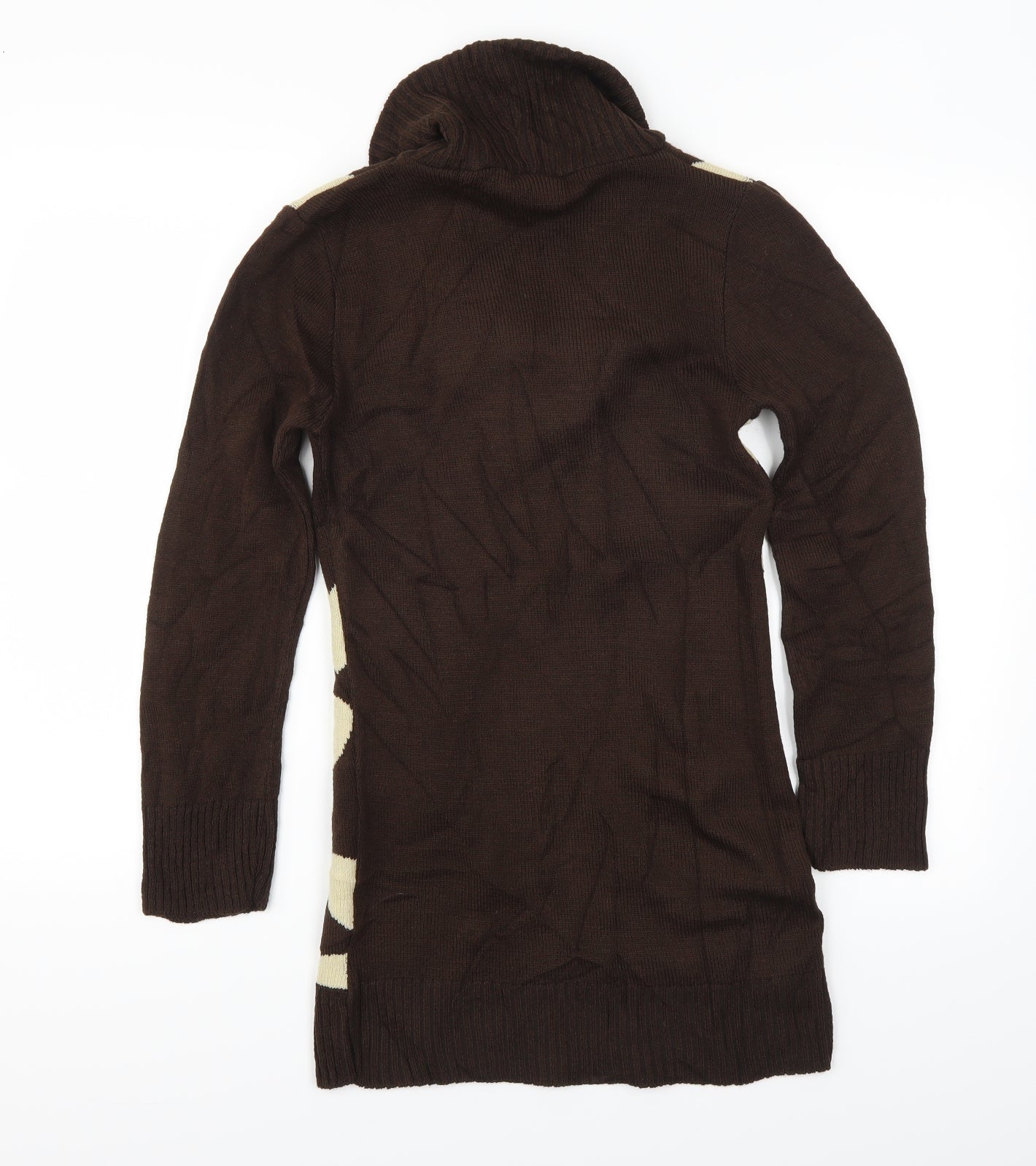 AnyBody Womens Brown Polka Dot  Shift  Size 4