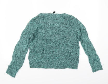 Divided by H&M Womens Blue   Henley Jumper Size S