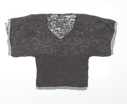 belly barley Womens Grey   Basic Blouse Size 16