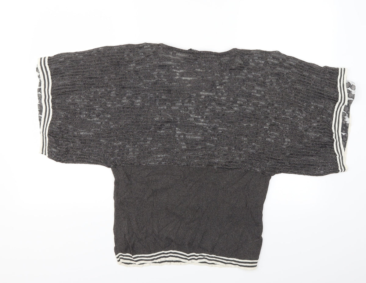 belly barley Womens Grey   Basic Blouse Size 16
